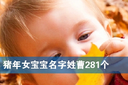 猪年女宝宝名字姓曹281个