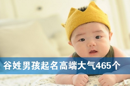谷姓男孩起名高端大气465个