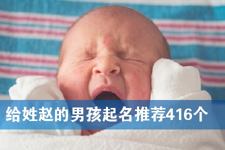 给姓赵的男孩起名推荐416个