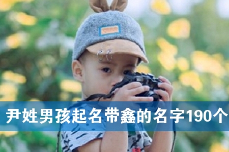 尹姓男孩起名带鑫的名字190个