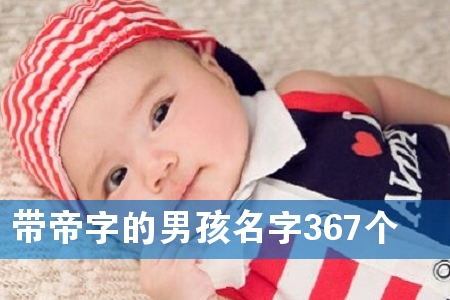 带帝字的男孩名字367个