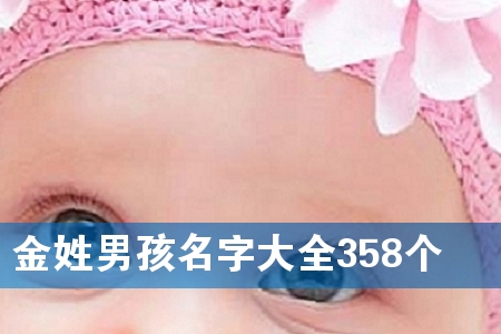 金姓男孩名字大全358个