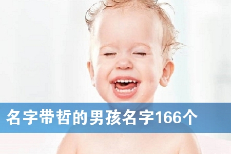 名字带哲的男孩名字166个