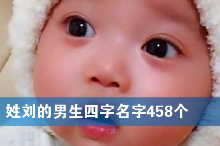 姓刘的男生四字名字458个