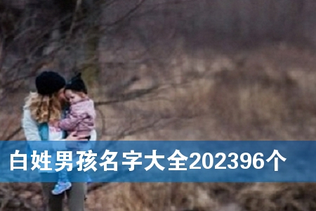 白姓男孩名字大全202396个
