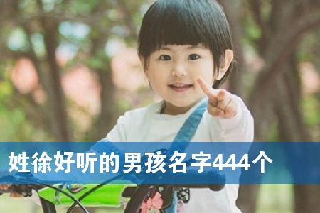 姓徐好听的男孩名字444个