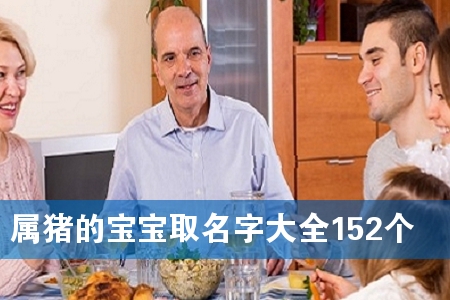 属猪的宝宝取名字大全152个