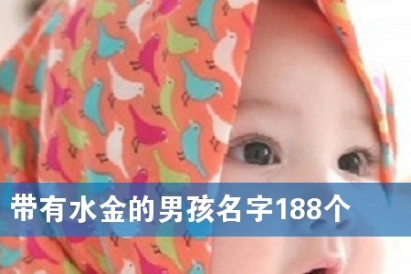 带有水金的男孩名字188个
