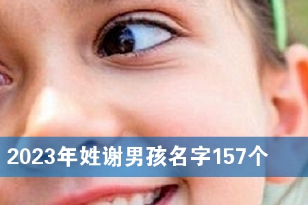 2023年姓谢男孩名字157个