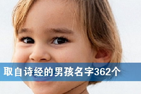 取自诗经的男孩名字362个