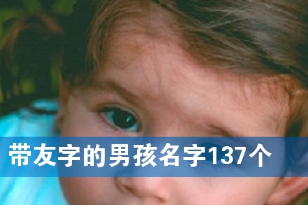 带友字的男孩名字137个