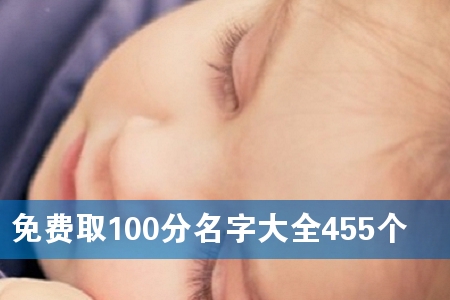 免费取100分名字大全455个
