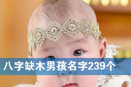 八字缺木男孩名字239个