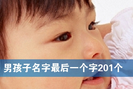 男孩子名字最后一个字201个