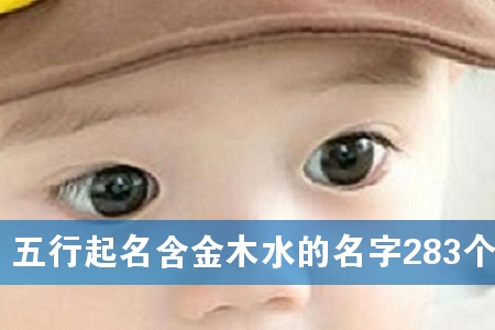 五行起名含金木水的名字283个
