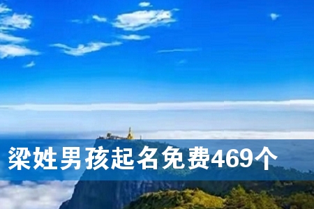 梁姓男孩起名免费469个