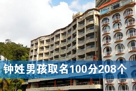 钟姓男孩取名100分208个