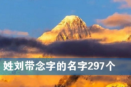 姓刘带念字的名字297个