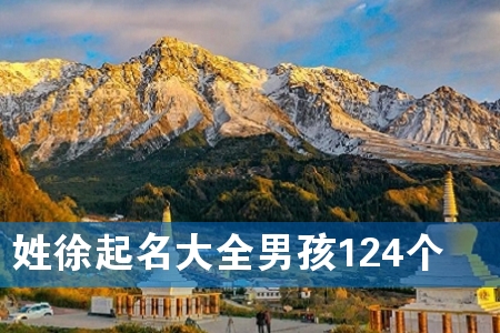 姓徐起名大全男孩124个