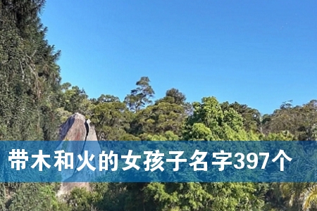 带木和火的女孩子名字397个