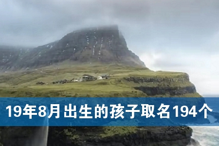 19年8月出生的孩子取名194个