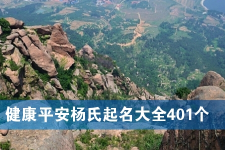 健康平安杨氏起名大全401个