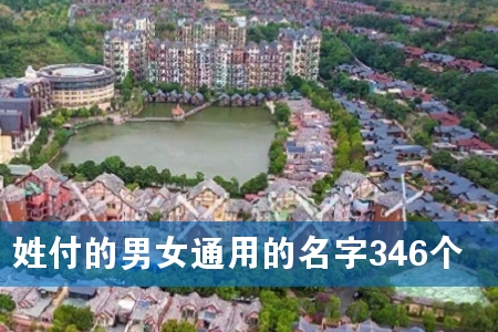 姓付的男女通用的名字346个