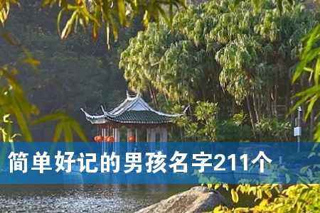 简单好记的男孩名字211个