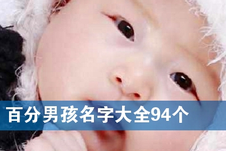 百分男孩名字大全94个