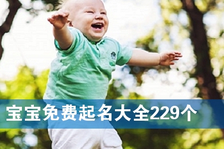 宝宝免费起名大全229个
