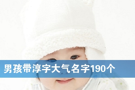 男孩带淳字大气名字190个