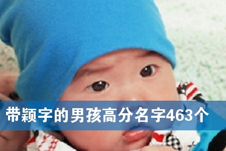 带颖字的男孩高分名字463个