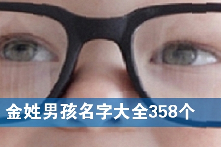 金姓男孩名字大全358个