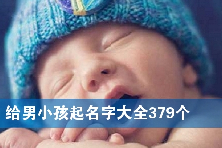 给男小孩起名字大全379个