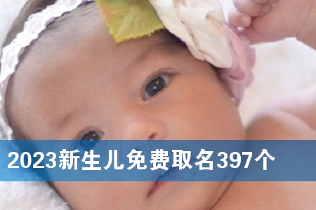 2023新生儿免费取名397个
