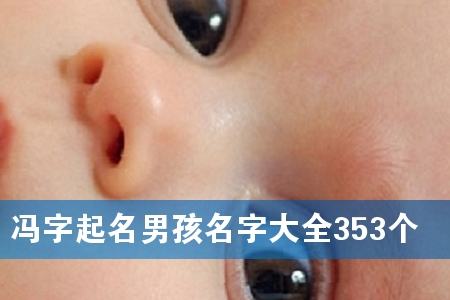 冯字起名男孩名字大全353个