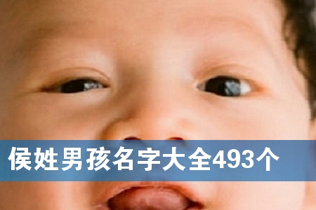侯姓男孩名字大全493个