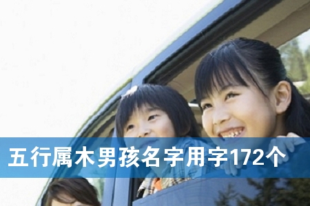 五行属木男孩名字用字172个