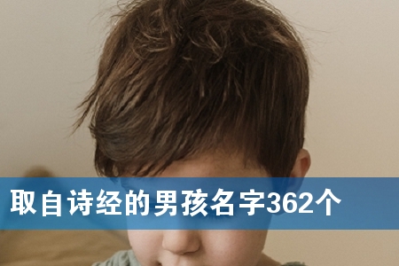 取自诗经的男孩名字362个