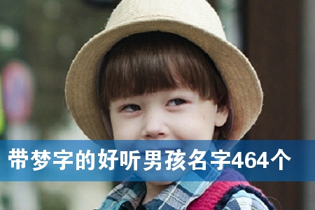 带梦字的好听男孩名字464个