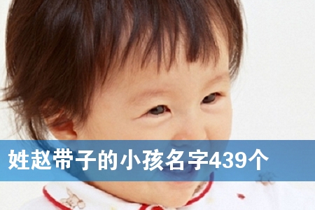 姓赵带子的小孩名字439个