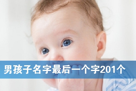 男孩子名字最后一个字201个