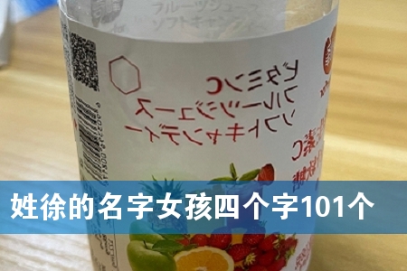姓徐的名字女孩四个字101个