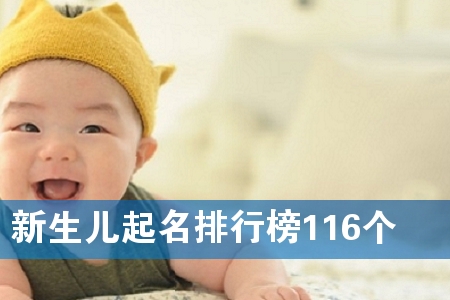 新生儿起名排行榜116个