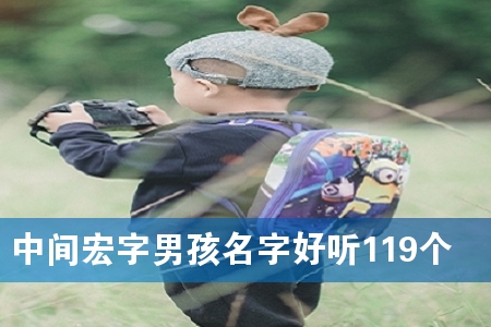 中间宏字男孩名字好听119个
