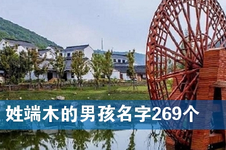 姓端木的男孩名字269个