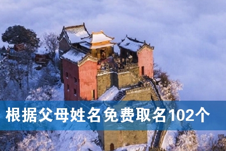 根据父母姓名免费取名102个