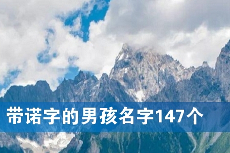 带诺字的男孩名字147个