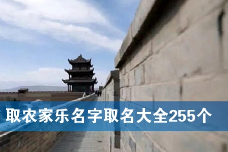 ȡũ¼ÒÀÖÃû×ÖÈ¡Ãû´óÈ«255¸ö