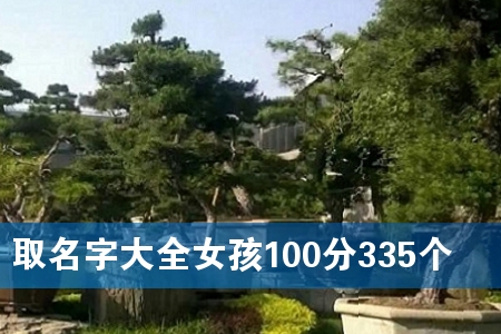 È¡Ãû×Ö´óȫŮº¢100·Ö335¸ö